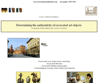 Tablet Screenshot of excavatedartauthenticity.com